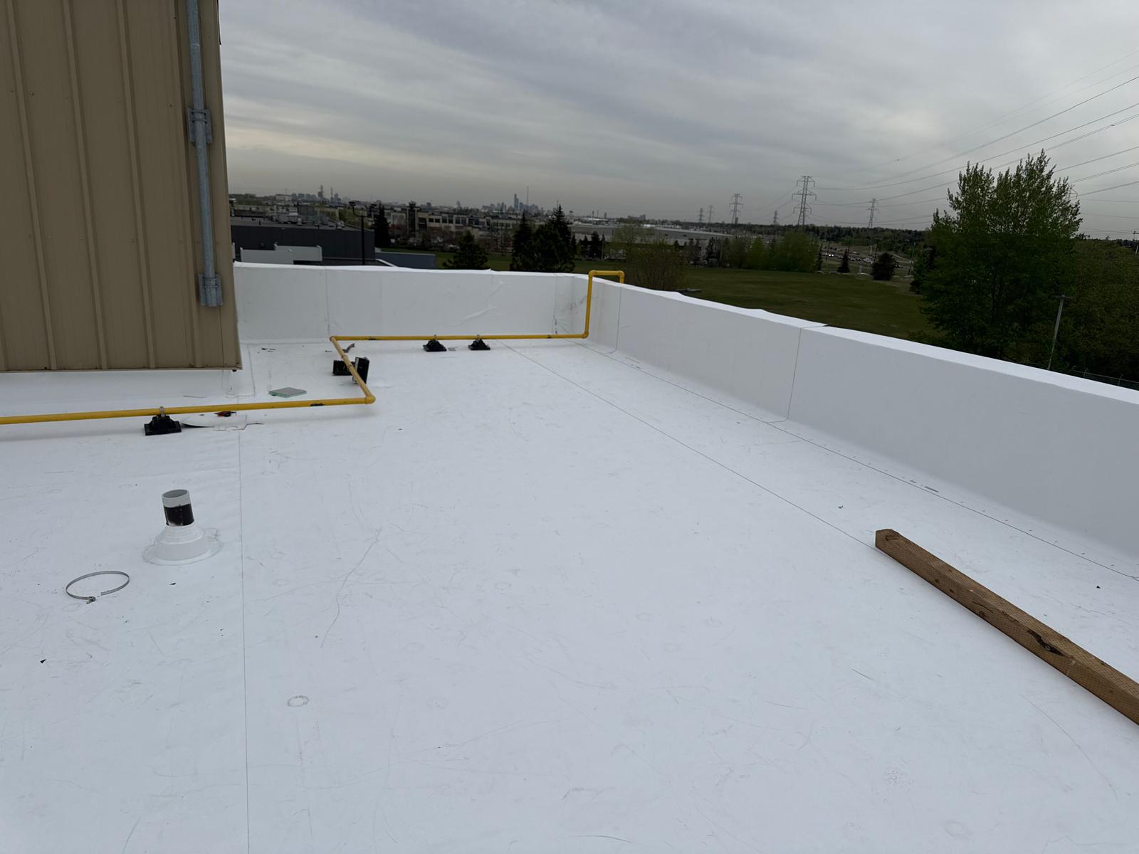 HVAC penetration flashing detail